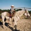 Ian on Sopaipilla, Dunham Ranch, Sulphur Bluff, Texas 1998